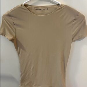 abercrombie tan seamless tee